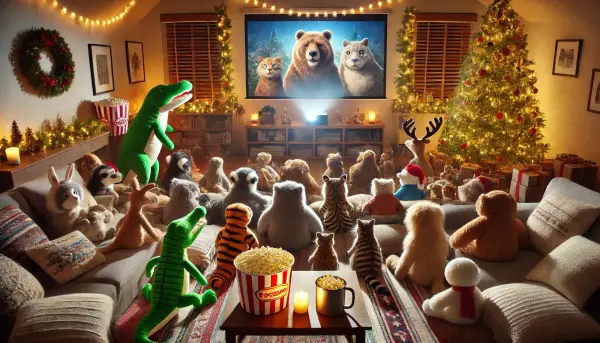 Ein Filmabend an Weihnachten