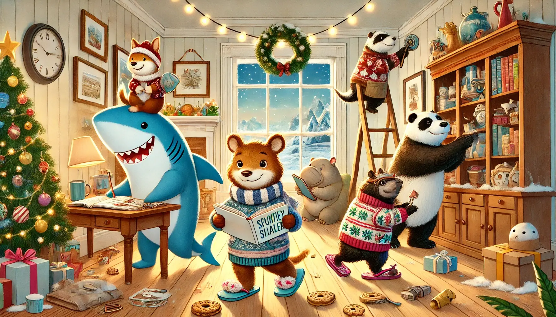 Der große Winterputz der Stofftierfamilie