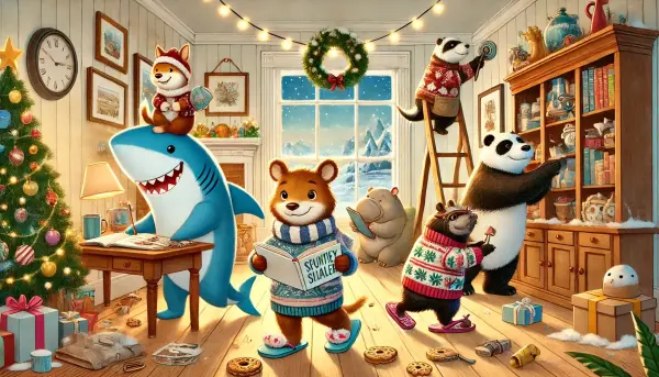 Der große Winterputz der Stofftierfamilie