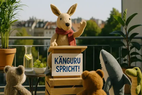 Das Känguru hält eine politische Frühlingsrede