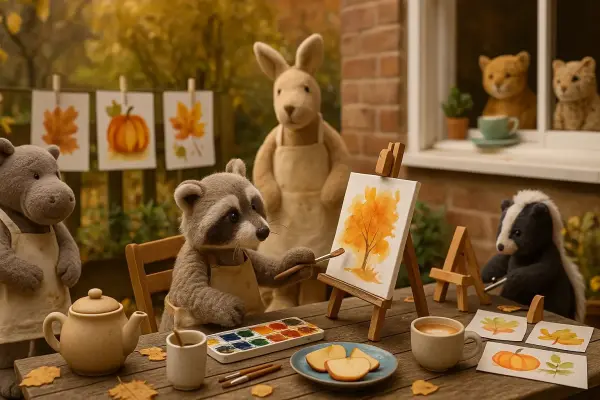 Montagsatelier am Feldrand – Waschbärs Farbenrunde