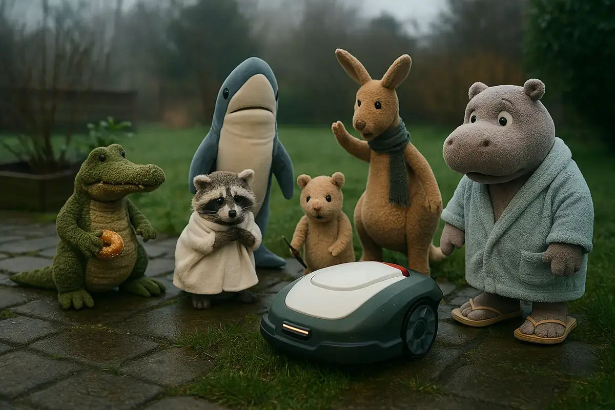 Das Mähschaf fährt zu früh los