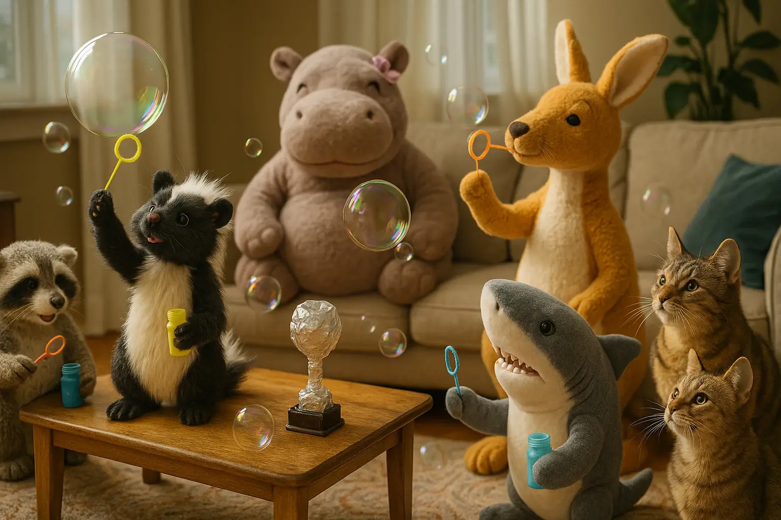 Stinkerles große Seifenblasenmeisterschaft