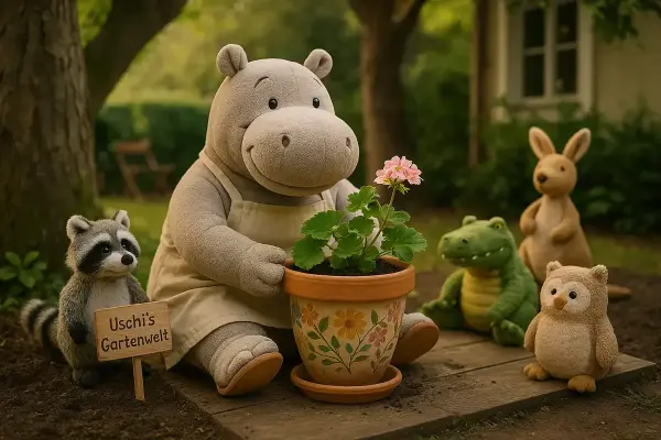 Uschi bekommt einen eigenen Blumentopf