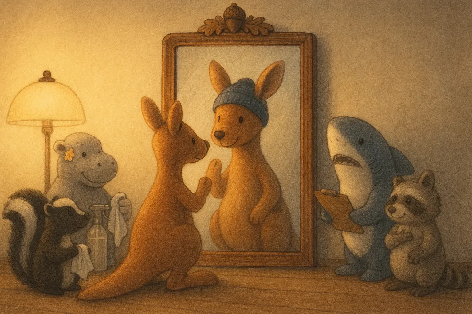 Der Spiegel im Flur – Lachen, Licht & leise Linien