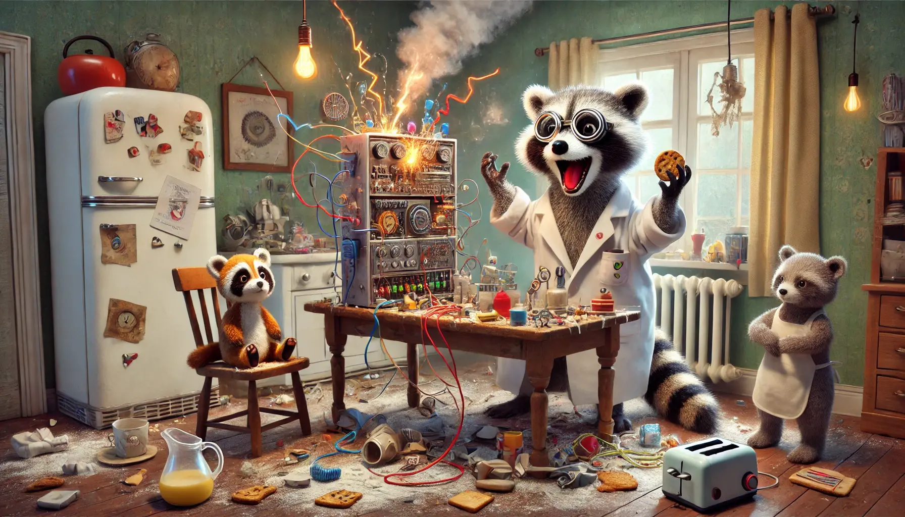 Ein Funke zu viel – Das große Experiment des Waschbären