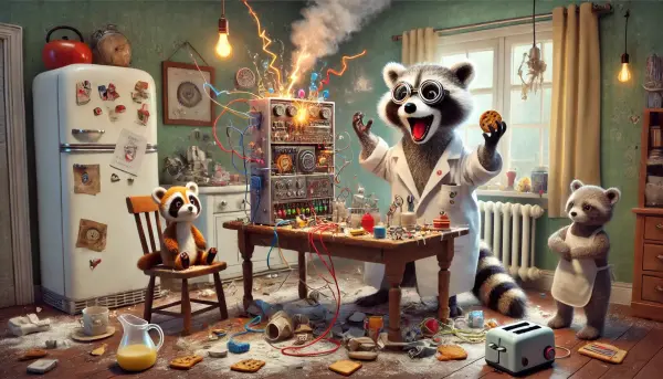 Ein Funke zu viel – Das große Experiment des Waschbären