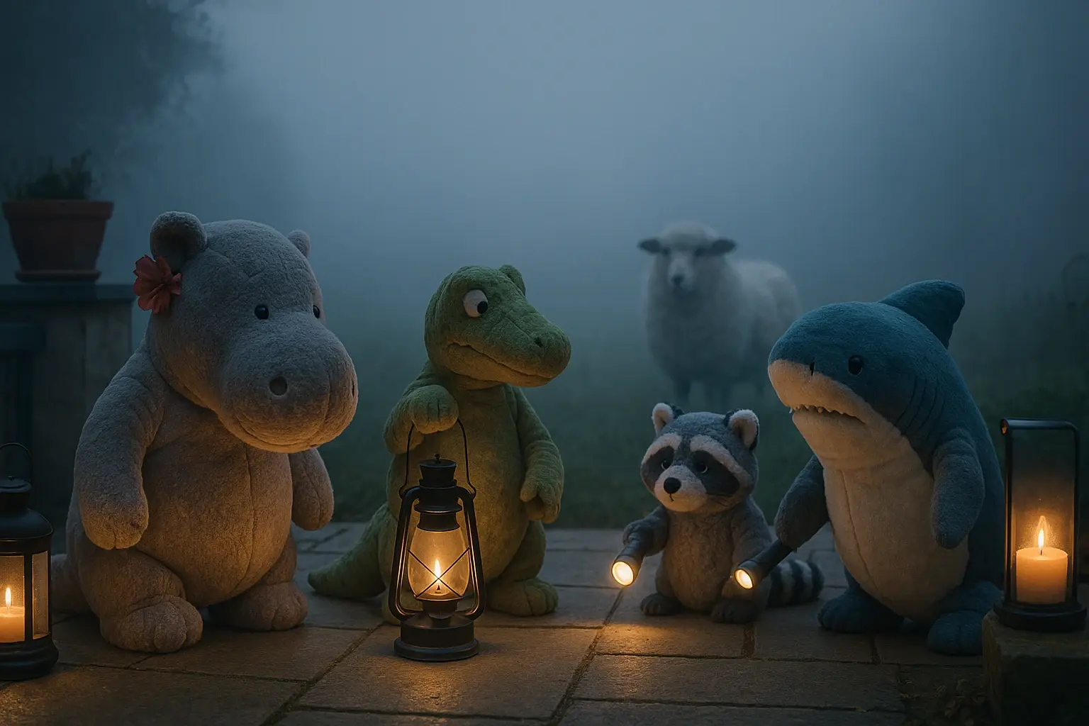 Der Nebel am Feldrand – Ein Schaf als leise Erscheinung