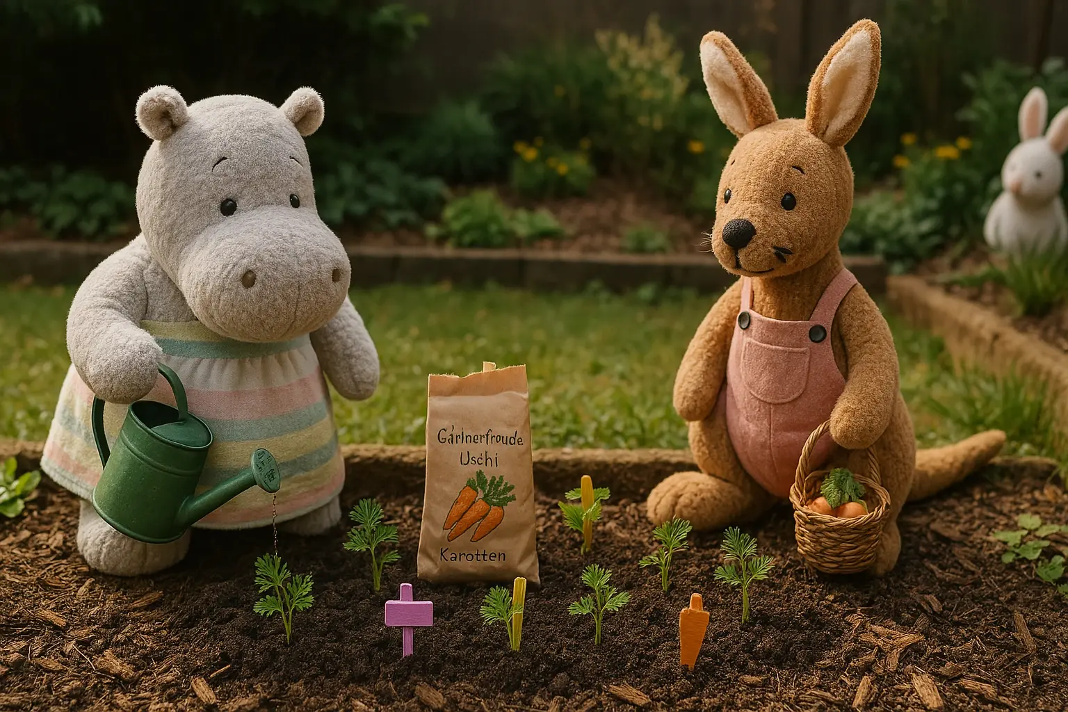Uschi pflanzt Karotten – und hat einen Verdacht