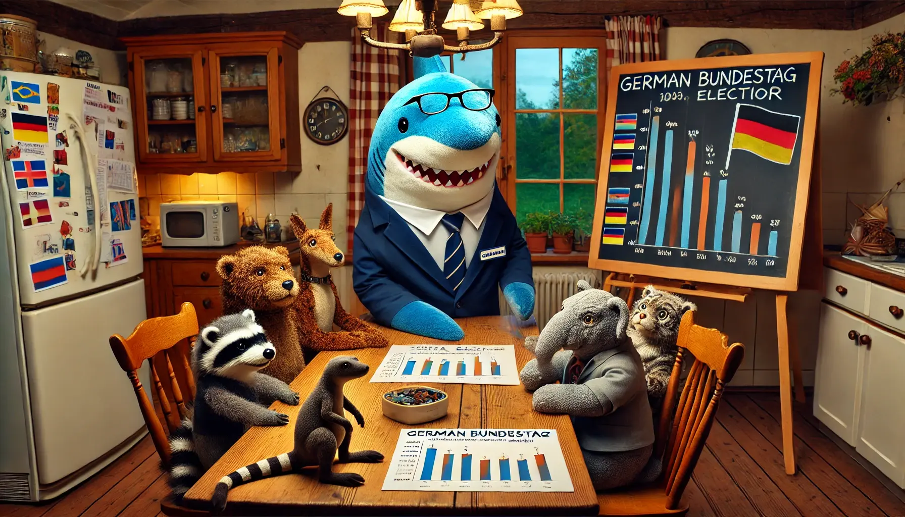 Der Hai als Wahlforscher