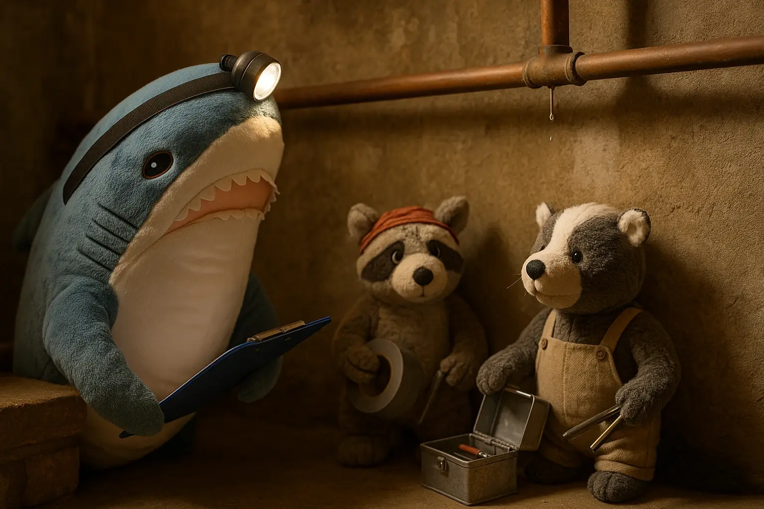 Der Hai macht Inspektionsgang