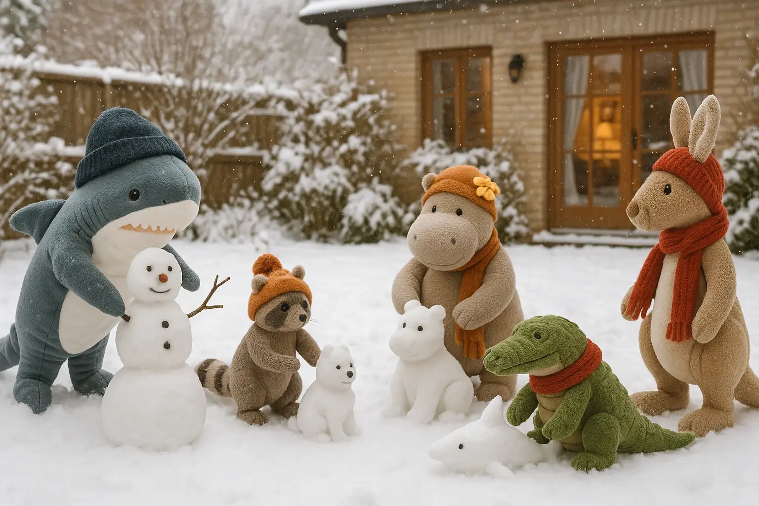 Montag im Schneegarten