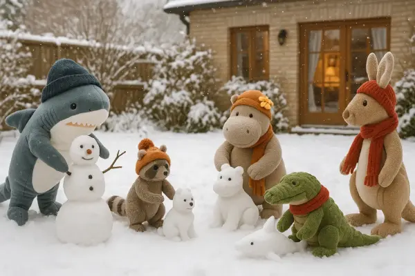 Montag im Schneegarten