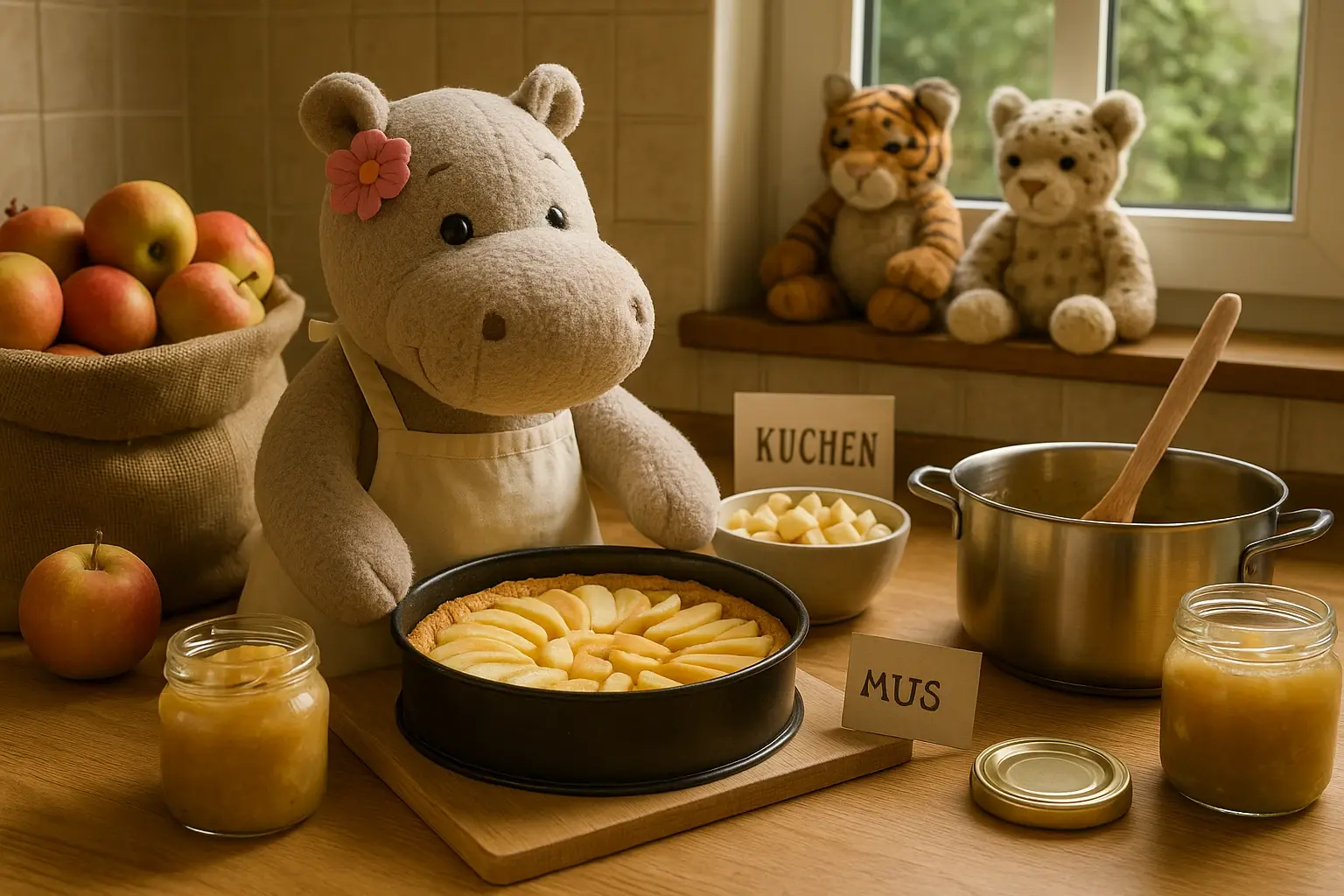 Sonntag in Zimt & Zeit – Apfelkuchen, Apfelmus & ein Apfel für die Wanne