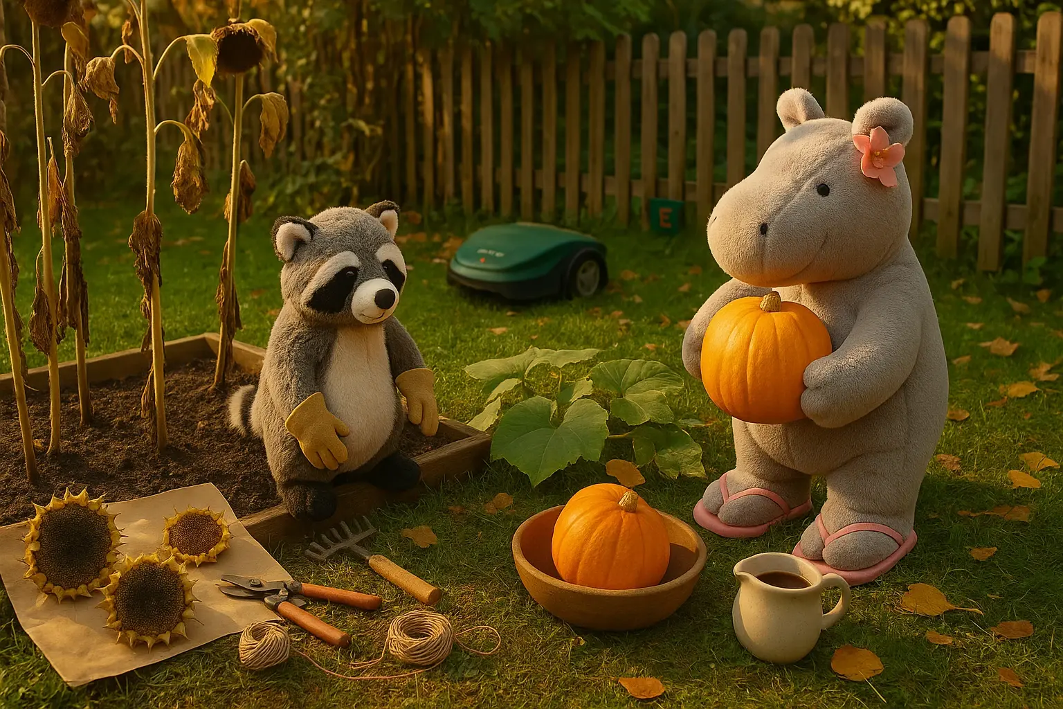 Sonnenblumenruhe & Kürbisfreude