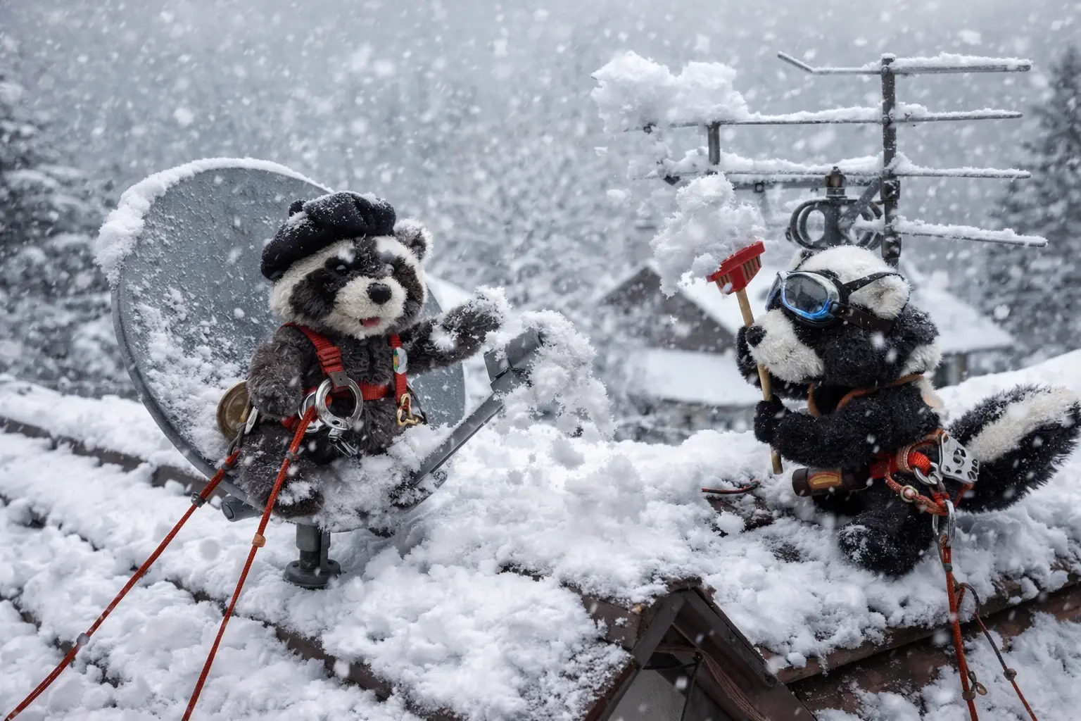 Der Western-Tag, der Schnee und die Dachmission