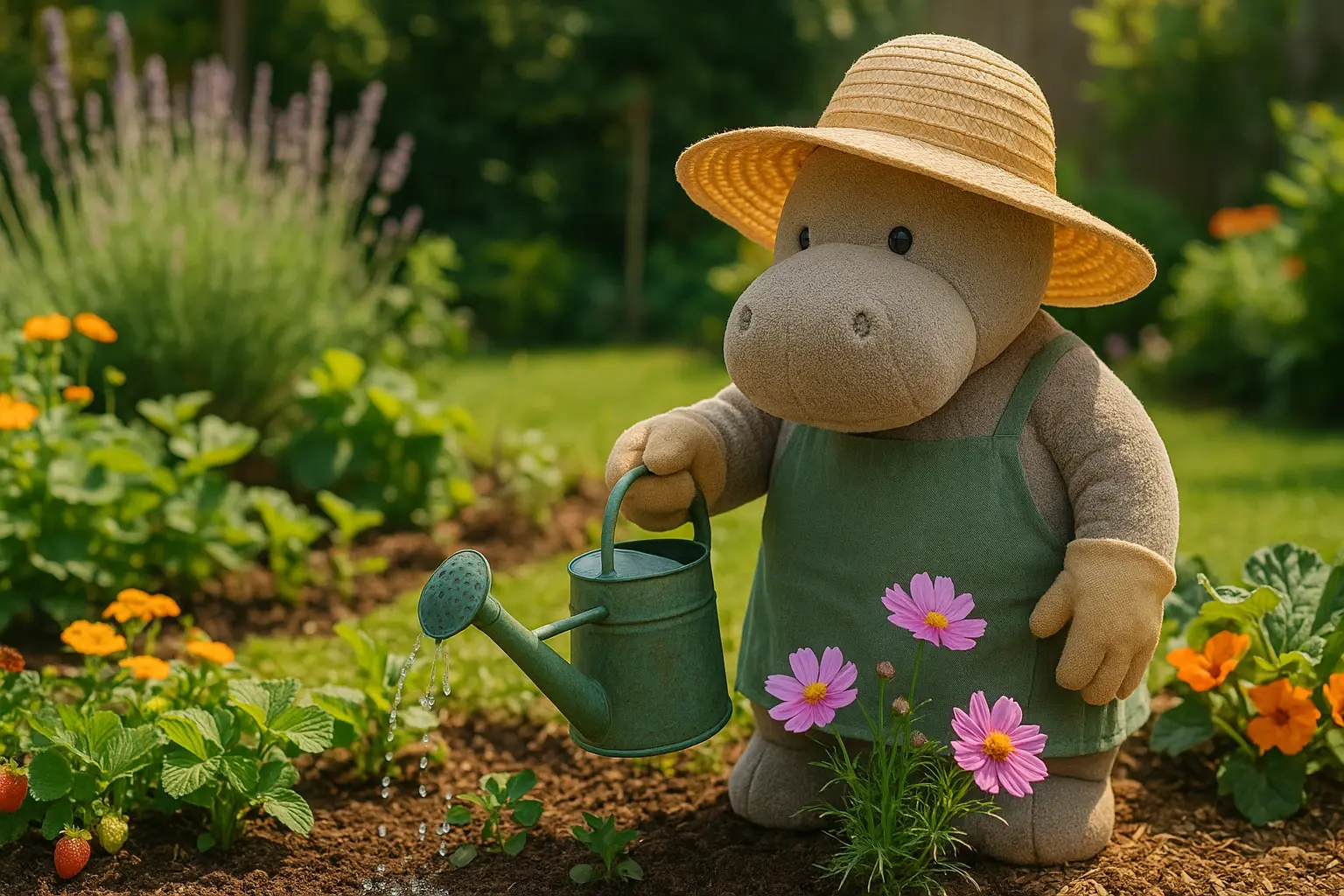 Uschis Beet und die Badewanne