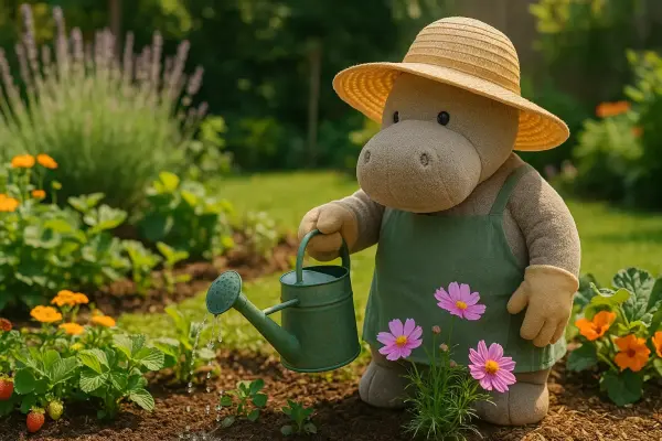 Uschis Beet und die Badewanne