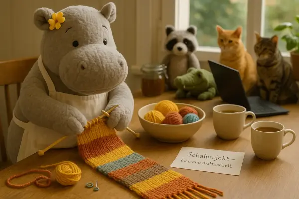 Uschi und der goldene Schal – Fäden, die wärmen