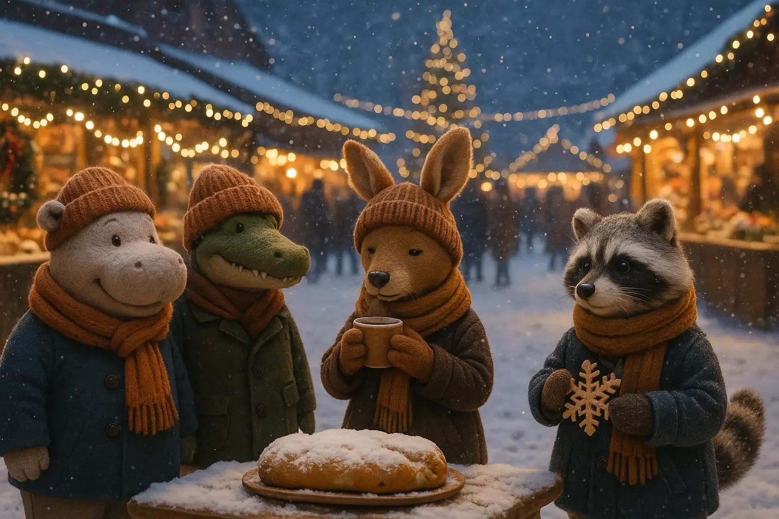 Der Weihnachtsmarkt im Dorf