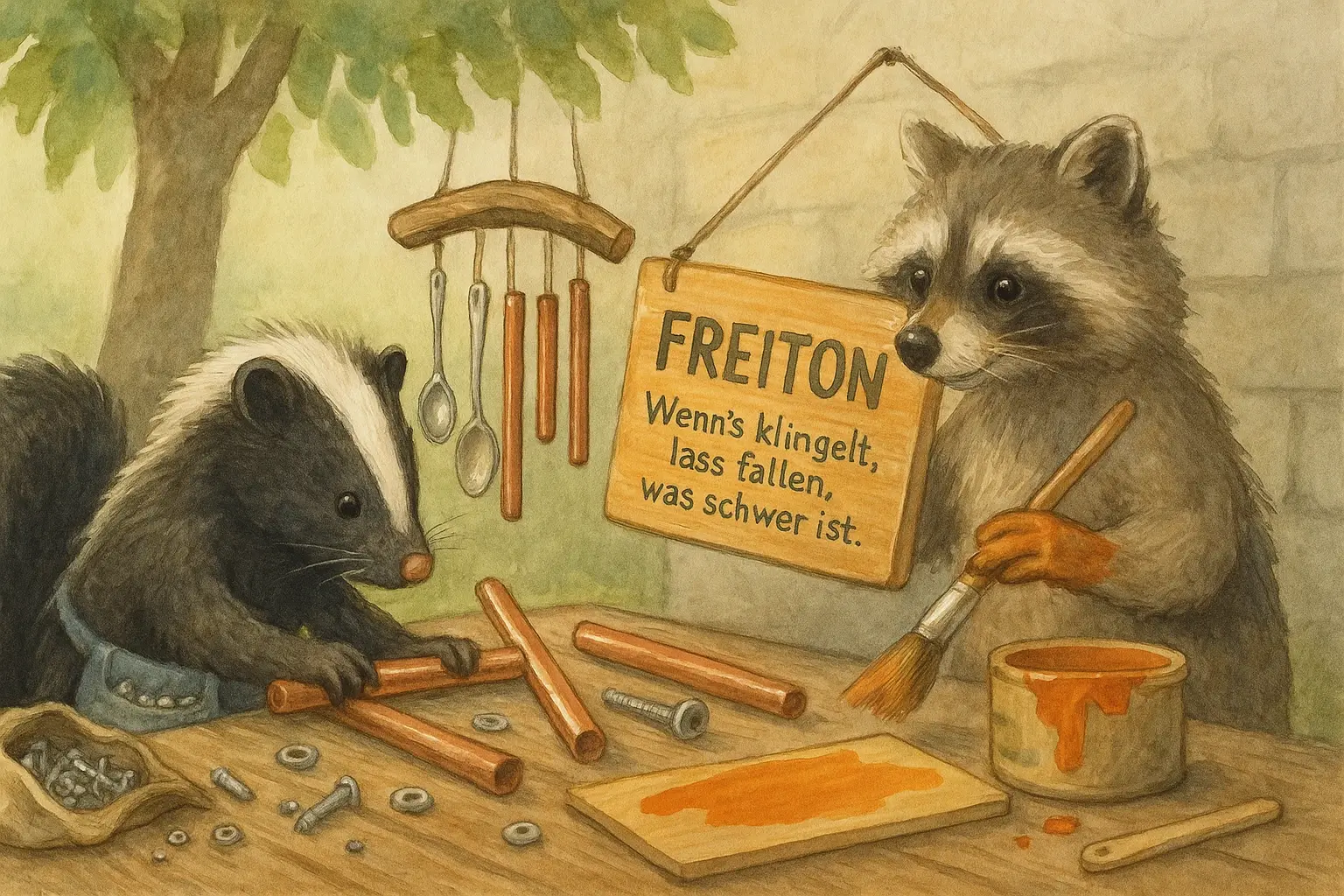 Stinkerle & der Waschbär läuten das Wochenende ein