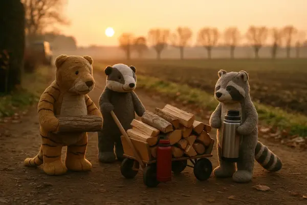 Freitag mit Holzduft – Odin, Alfonso und der Bollerwagen