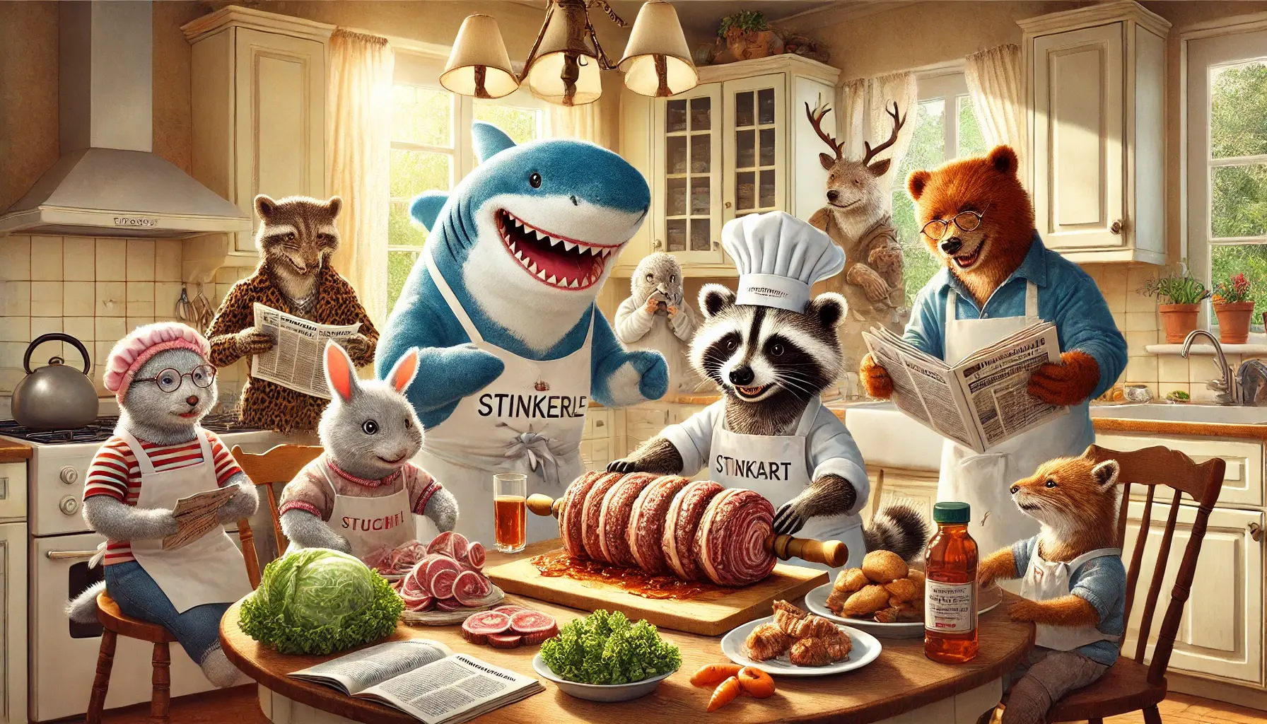 Uschis Wohlfühl-Sonntag und die fleischliebende Kochtruppe