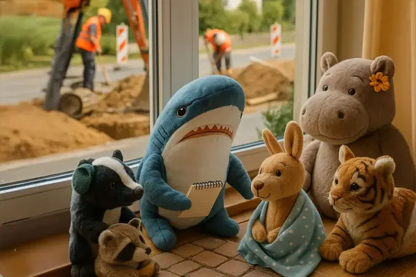 Glasfaser, Grollen und große Maschinen