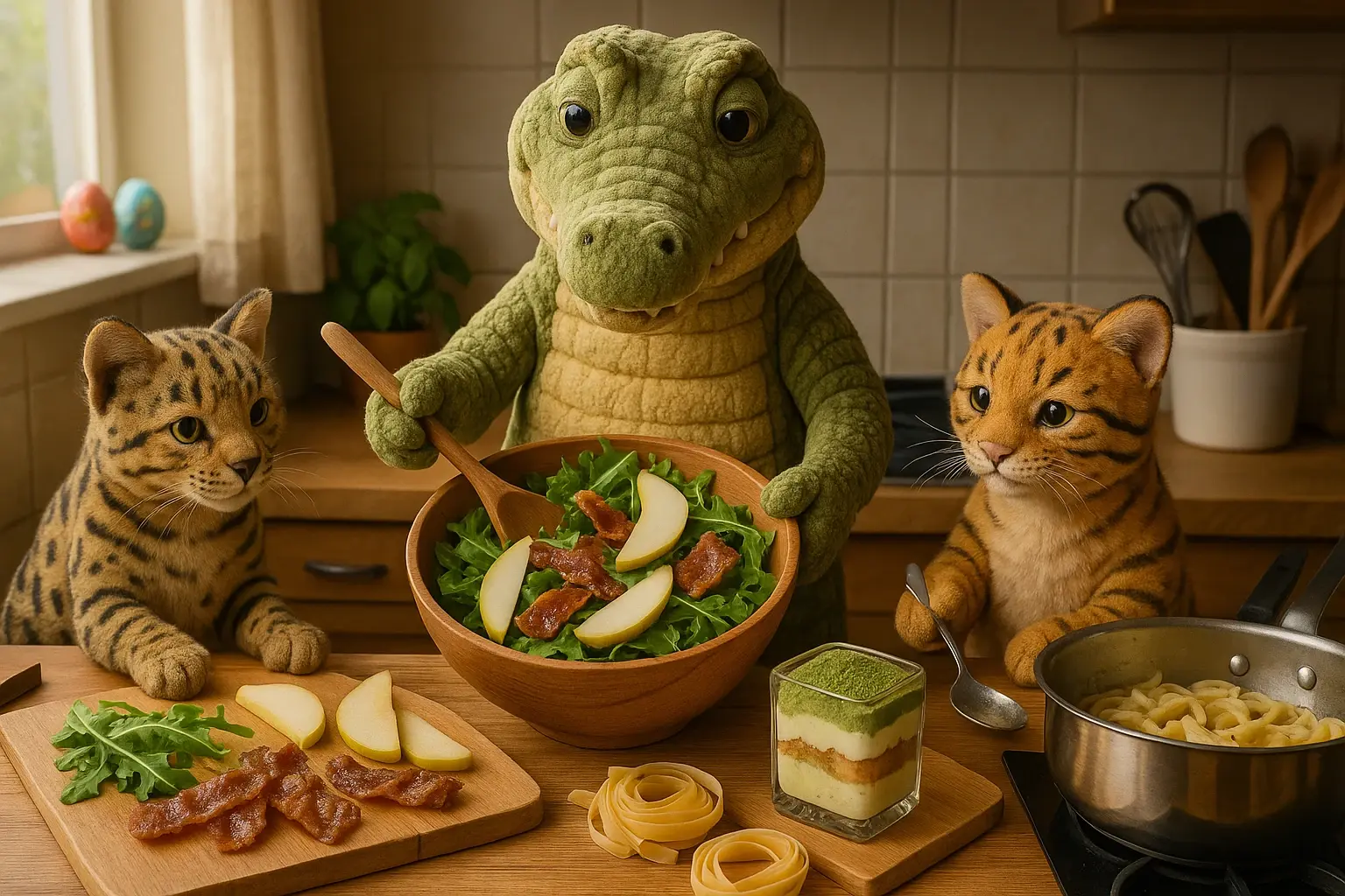 Kroko und das Küchendiplomatische Menü