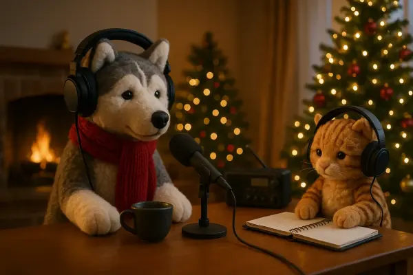 Lara und Tigerlein im Weihnachtsmusik-Modus