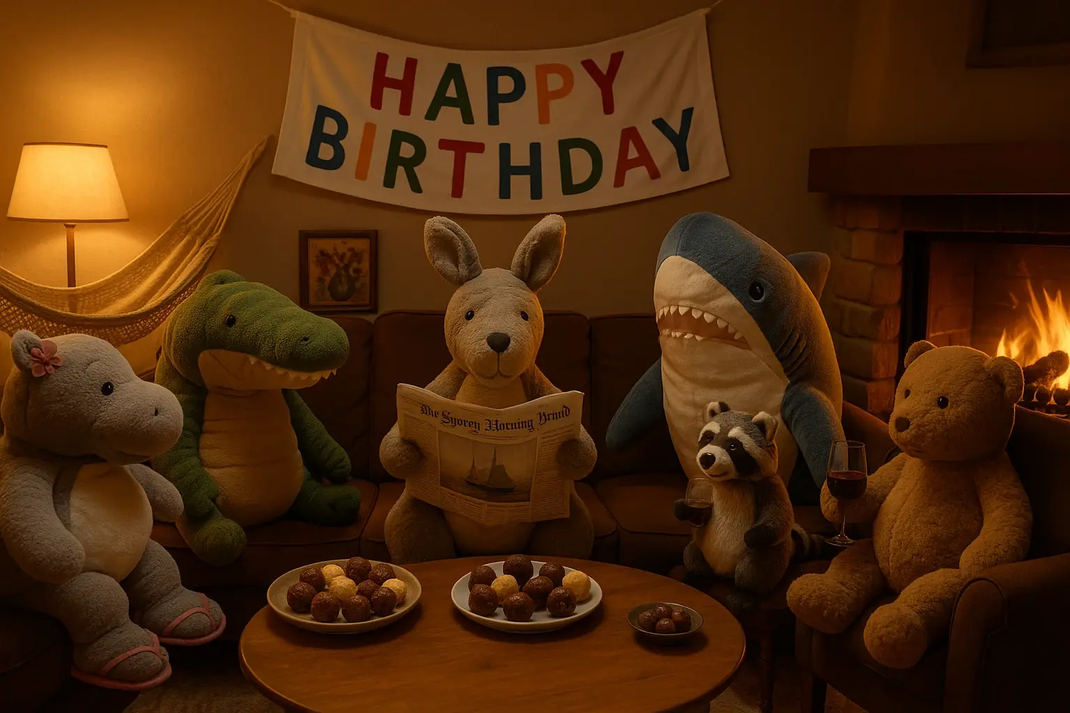 Das Känguru und die Zeitung aus der Ferne