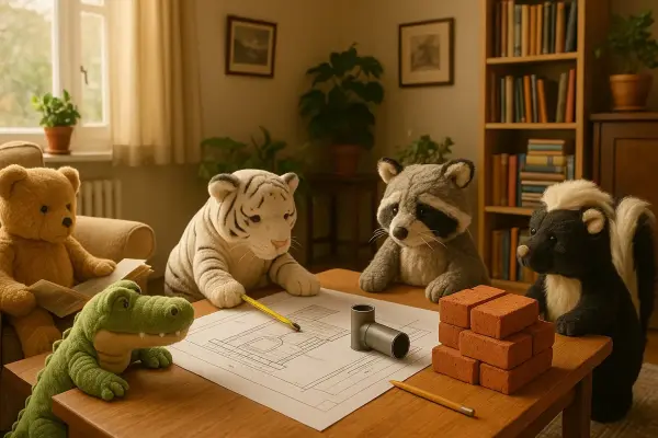 Blaupause fürs Feuer – Dienstag zwischen Plan, Poesie und Ziegeln