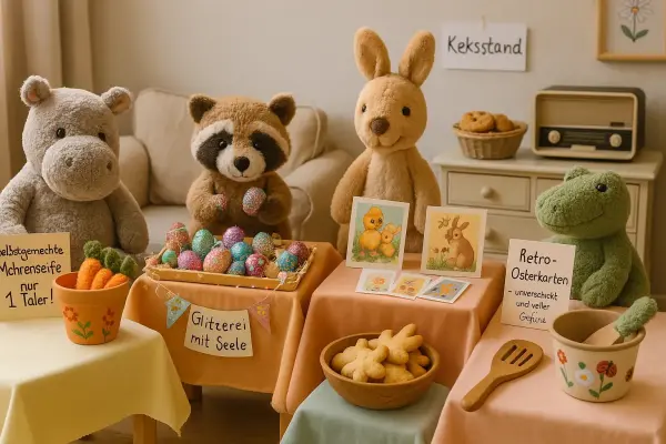 Der Osterflohmarkt im Wohnzimmer