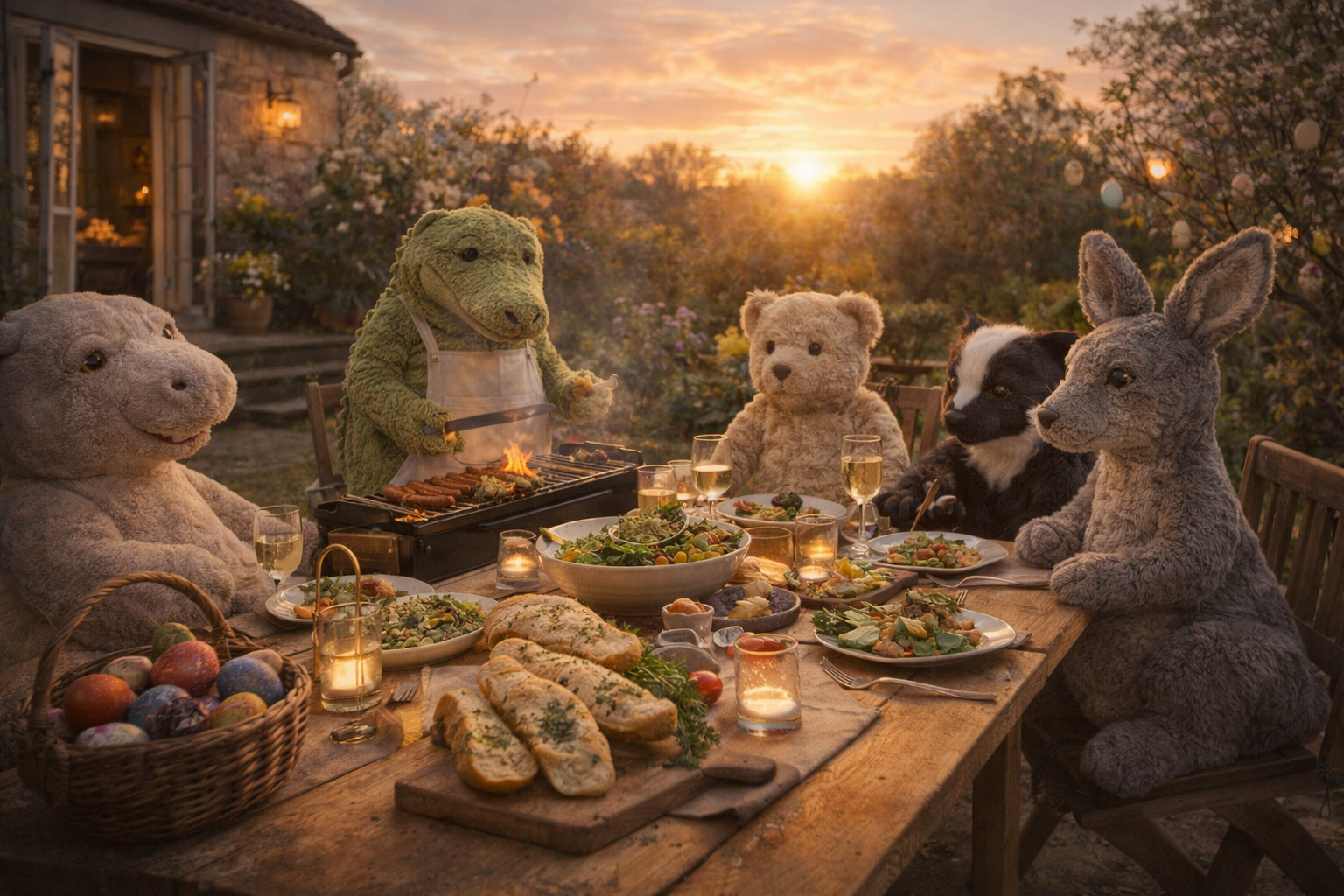 Ostersonntag im Flanellweg: Versteckte Geschenke und ein Abend auf der Terrasse