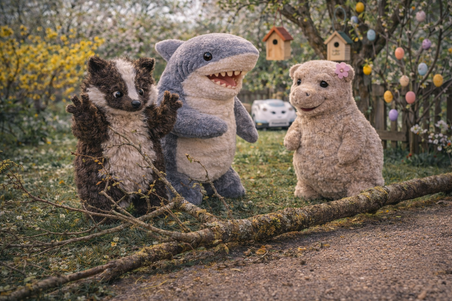 Der Ast, die Windstärke 6 und Waschbärs dramatische Nacht