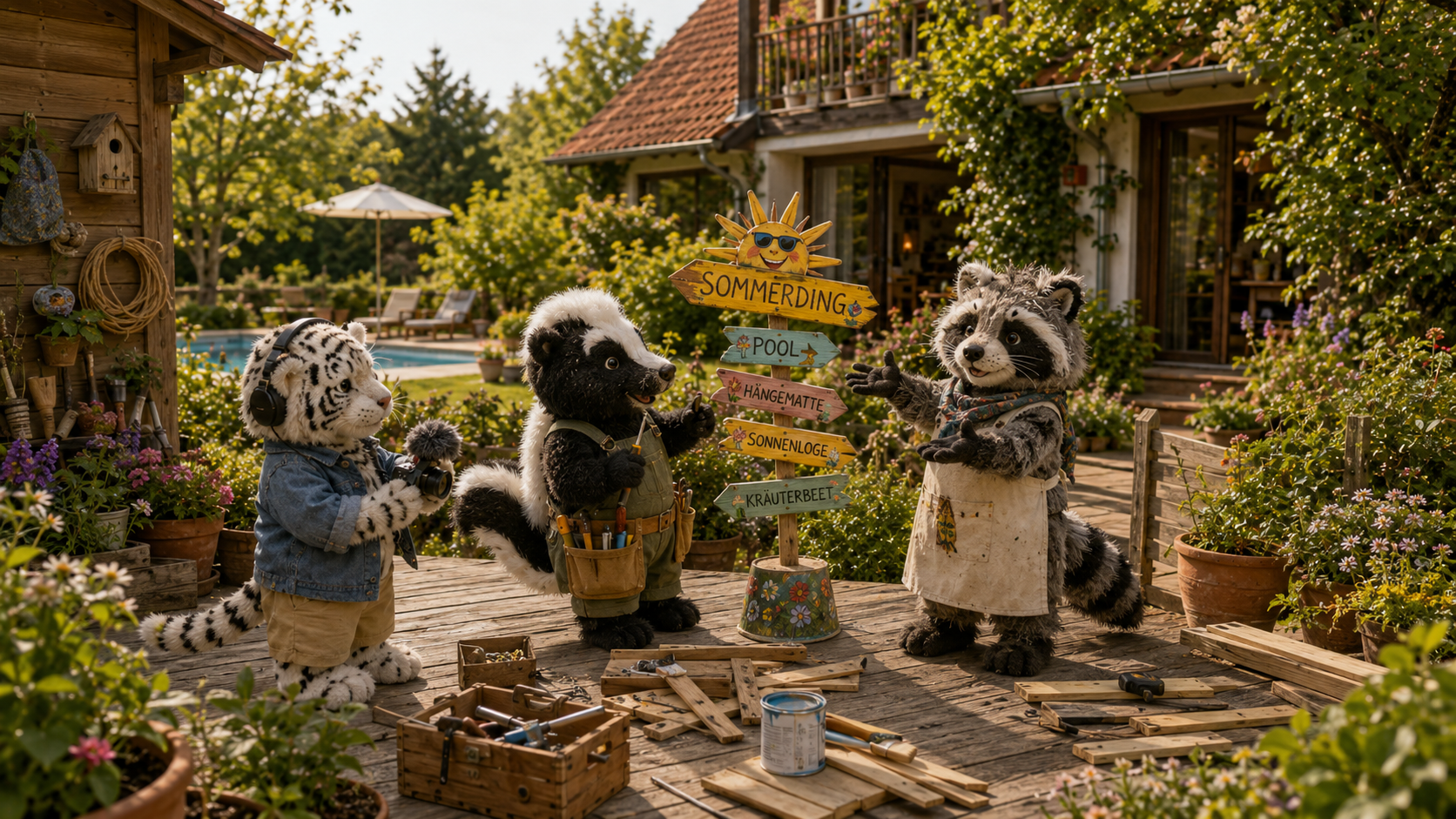 Tigerlein und das Sommerding aus dem Gartenschuppen