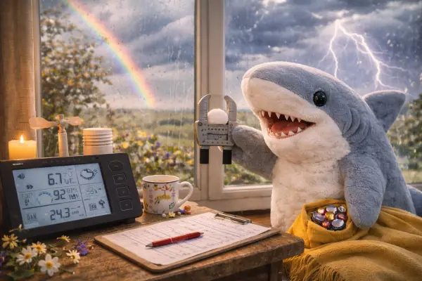 Der Hai und das Aprilwetter in voller Lautstärke