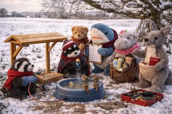 Der Donnerstag und die Futterstelle am Feldrand