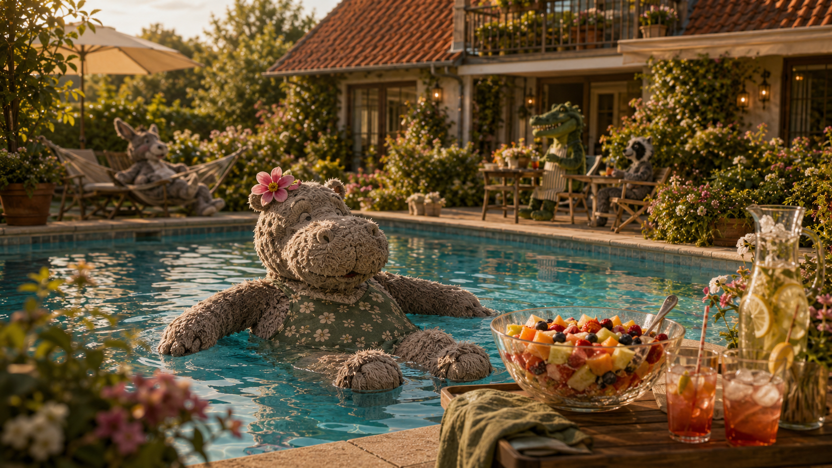 Uschis Obstsalat und der stille Poolsonntag