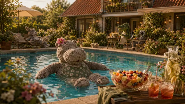 Uschis Obstsalat und der stille Poolsonntag
