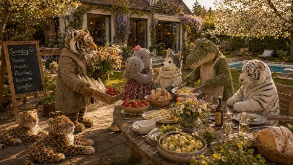 Der Mai-Blumenstrauß und der große Spargelsonntag