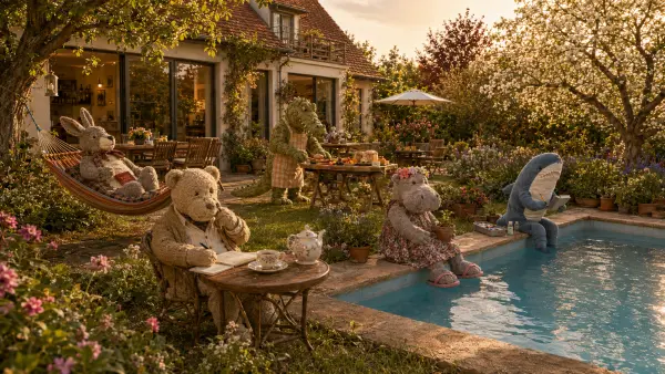 Pfingstmontag am Pool