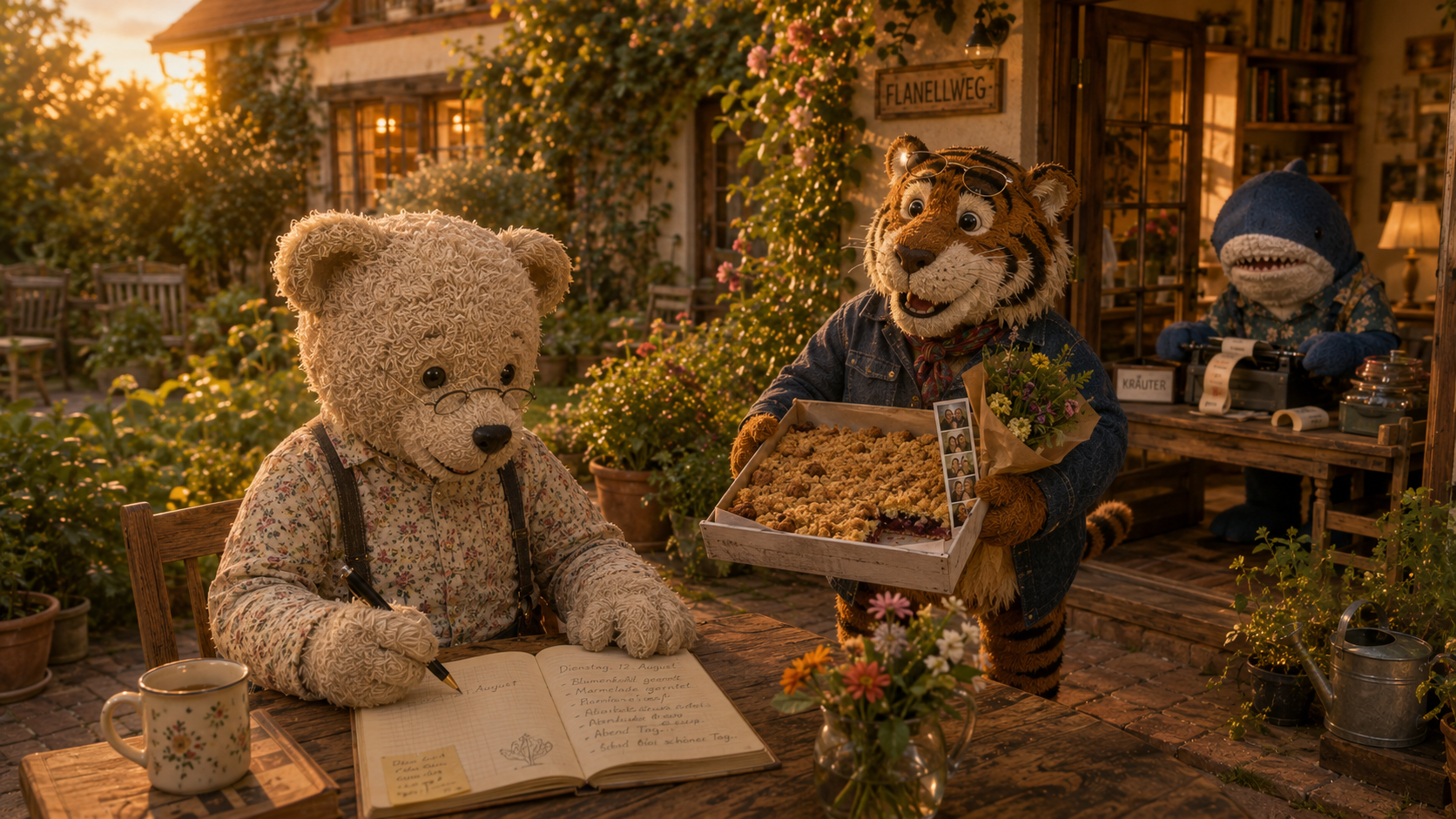 Mozarts Spaziergang und der Streuselkuchen