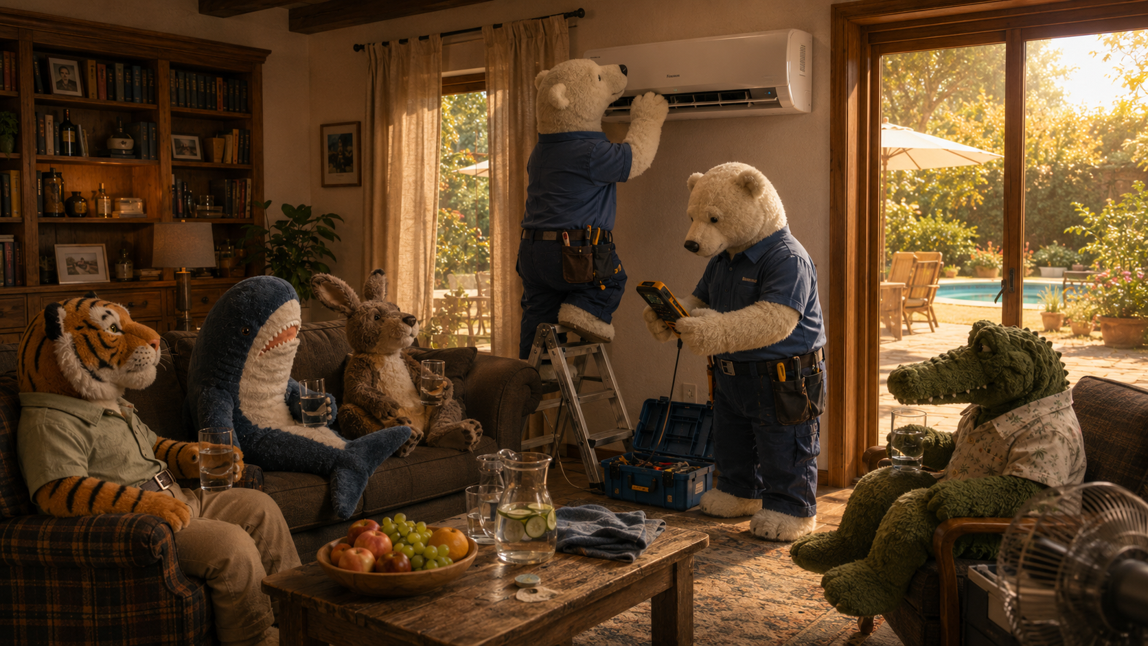 Die Eisbären und der erste kühle Nachmittag