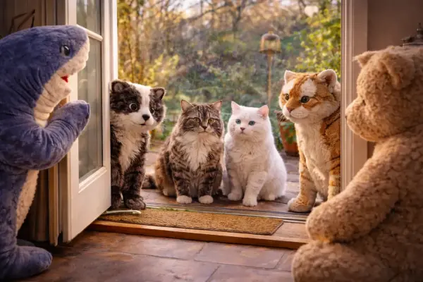 Die Küchenkatzen und die Tür des Frühlings