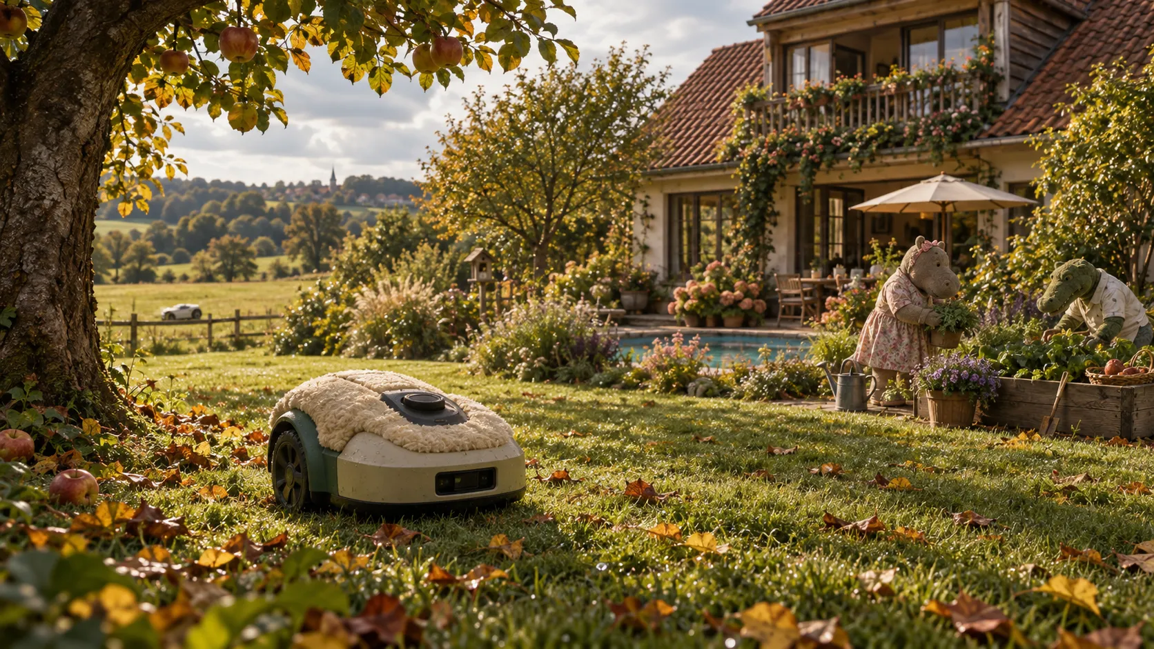 Das Mähschaf merkt den Herbst
