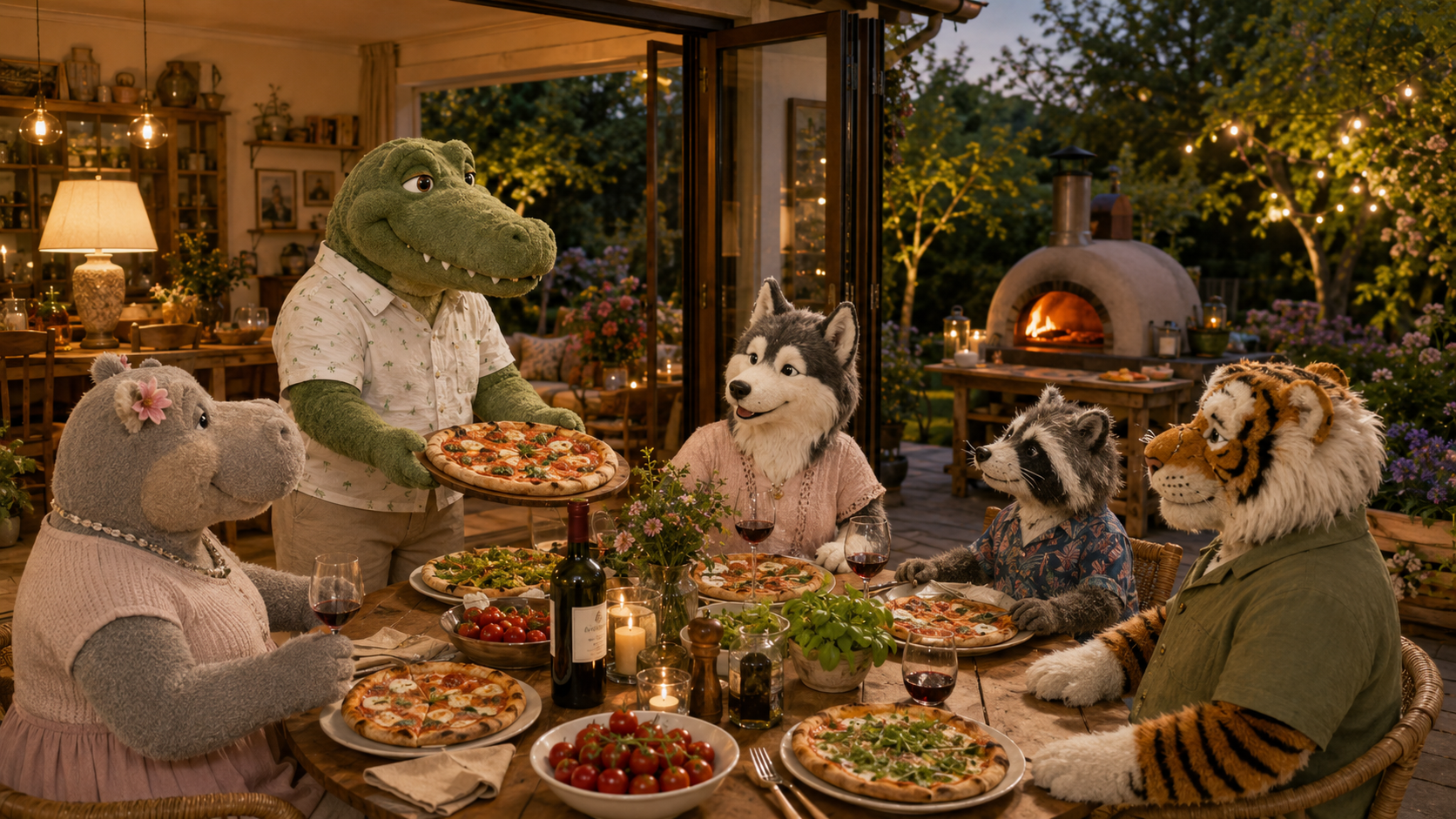 Der italienische Pizzaofen-Feiertag