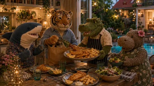 Der Wochenmarktfisch und Krokos Fish ’n’ Chips