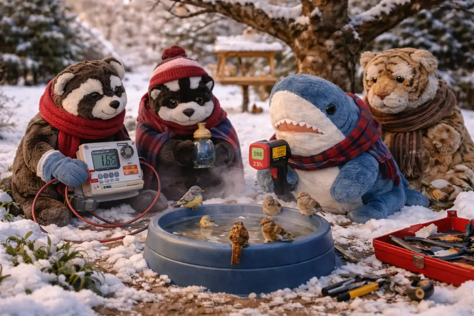 Der Mittwoch und das warme Wasser für kalte Schnäbel