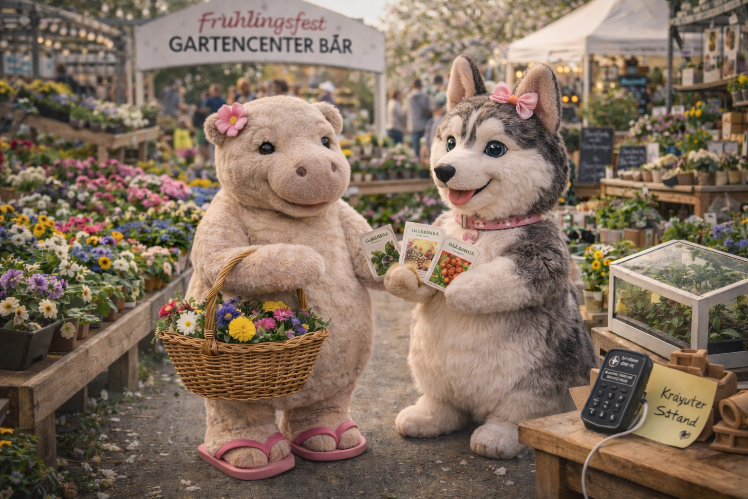 Uschi, Lara und das Frühlingsfest im Gartencenter
